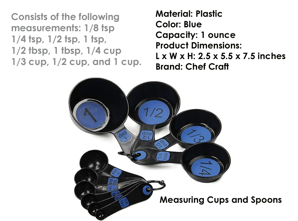 Measuring Cups and Spoons- www.gedgets.com