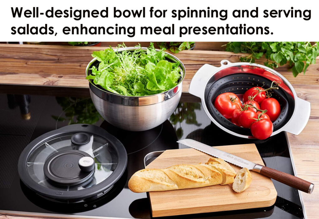 stainless steel salad spinner-www.gedgets.com