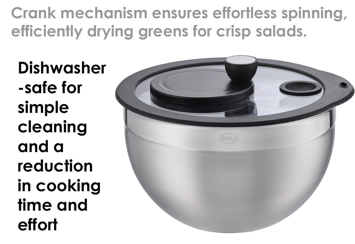 stainless steel salad spinner-=-www.gedgets.com